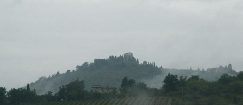 Die Toscana im Regen. 