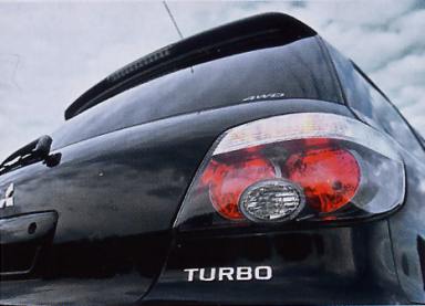 Der "Turbo"- Schriftzug am Heck. Bildquelle: SPRINT 01/05 - S. 21.